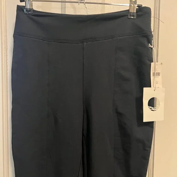 Anthropologie Black yoga pants with zippers size XS - Picture 4 of 10